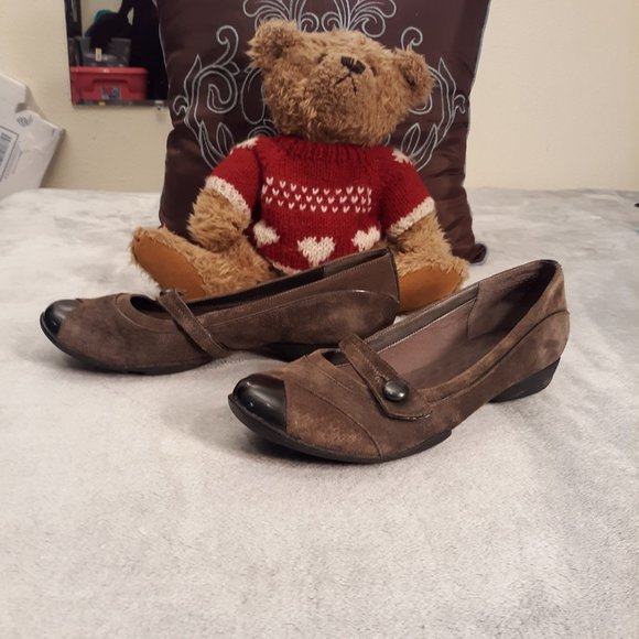 COPY - Privo By Clarks 75587 Brown Black Mary Jane Flats - Picture 4 of 8